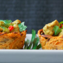Sweet Potato Cups (filled with chicken curry)